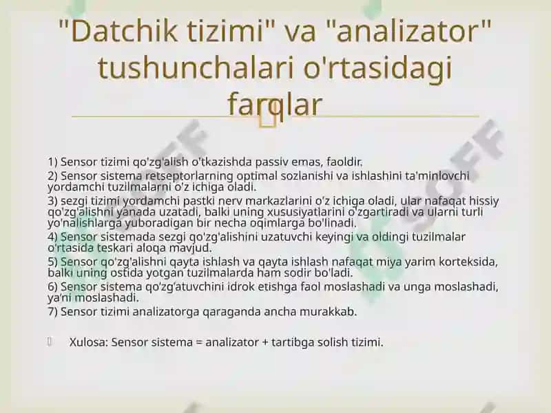 Sensor tizimida axborotni qayta ishlash mexanizmlari 5