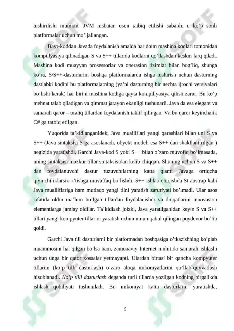 C# tiliga kirish 5