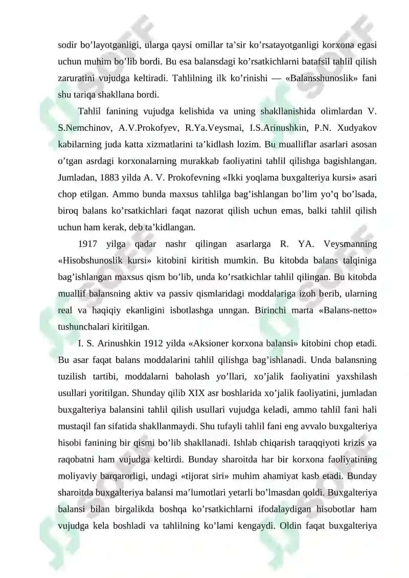 Iqtisodiy tahlilning predmeti haqidagi ilmiy nazariya 5