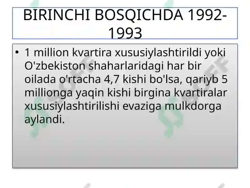O‘zbekistonda Bozor Munosabatlarining Rivojlanishi 5
