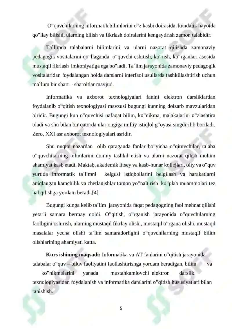 Elektron darslik yaratish uchun tizim 5