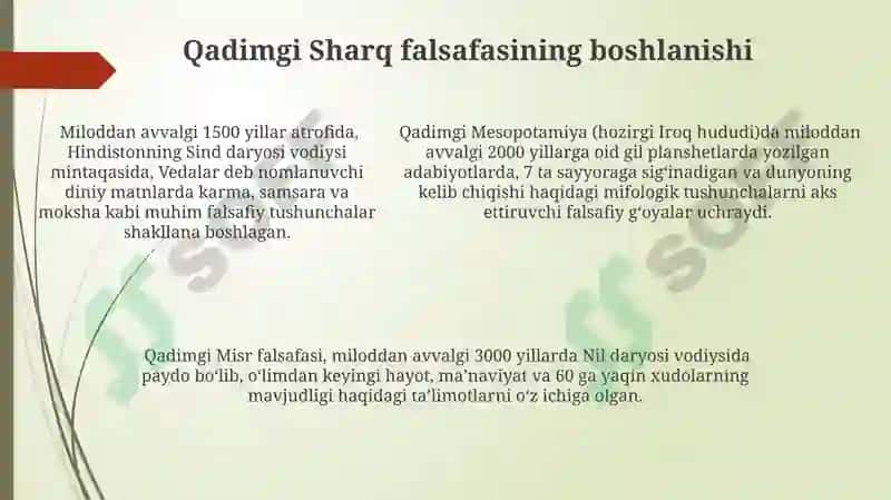 Falsafiy tafakkur taraqqiyoti bosqichlari 5