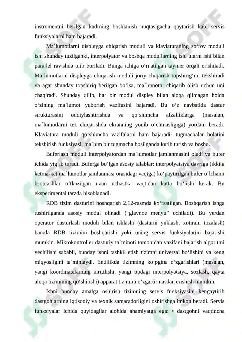 Avtomatlashtirilgan RDB texnologik jihozlari 5