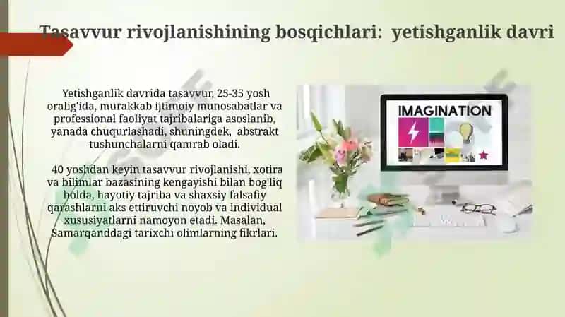 Tasavvur tushunchasi va uning mohiyati 5