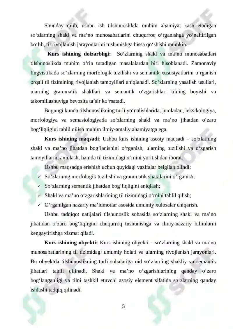 Soʻzlarning shakl va maʼno munosabatlari jihatidan tavsiflanishi 5