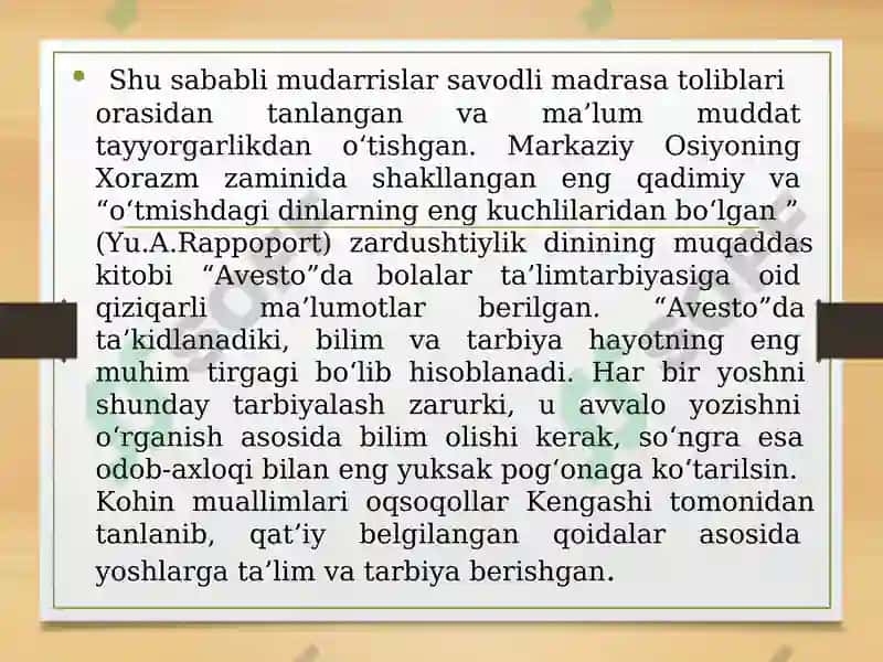 QADIMGI DAVRLARDAN ERAMIZNING XII ASRLARIGACHA OʻQITUVCHILIK FAOLIYATI TOʻGʻRISIDA IJTIMOIY QARASHLAR 5