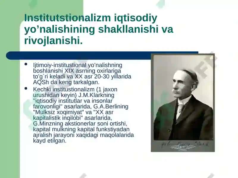 Hozirgi zamon iqtisodiy qarashlari evolyutsiyasi 5
