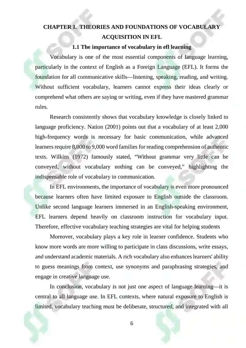 Effective Methods of Teaching Vocabulary in EFL Classes 5