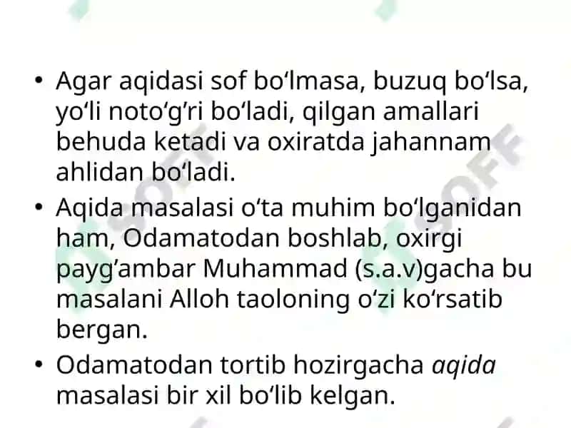 Islomdinining aqidaviyyo’nalishlari va maktablari 5