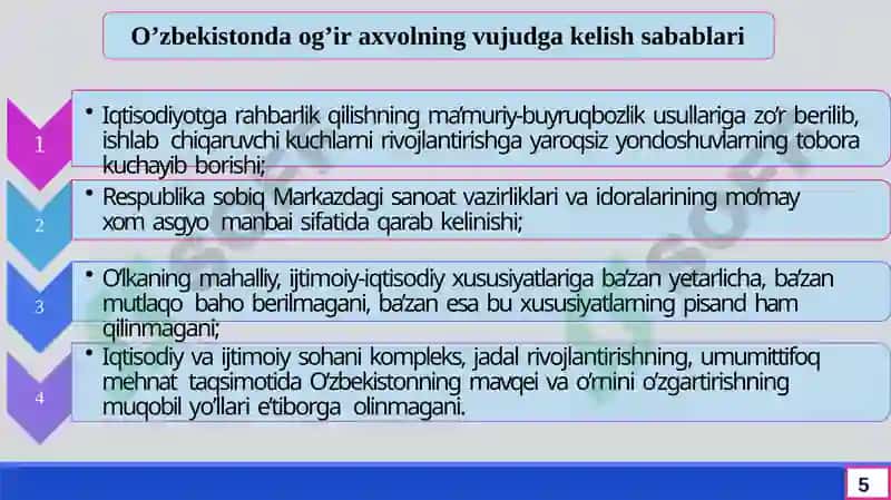 O’ZBEKISTONNING YANGI TARIXI 5