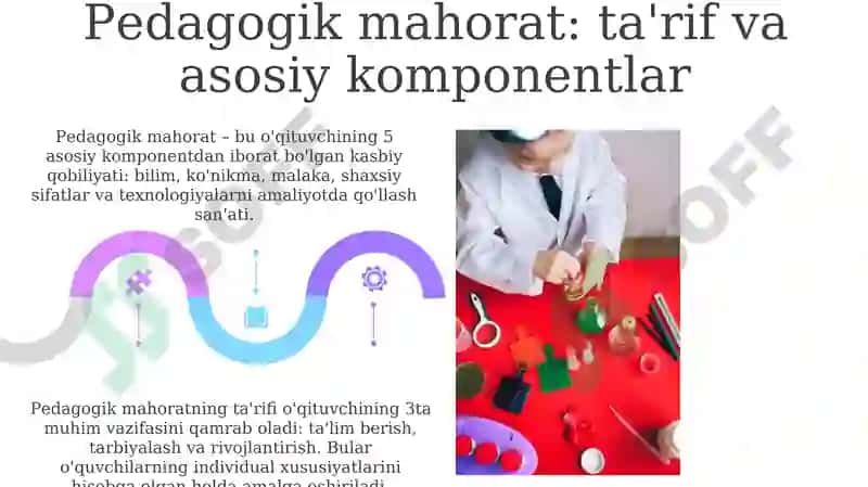 Pedagogik mahoratning o'quvchilarning mustaqil ish faoliyatiga ta'siri 5