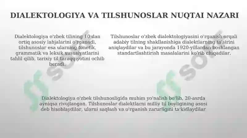 Oʻzbek etnosining tili masalasida tilshunoslarining qarashlari 5