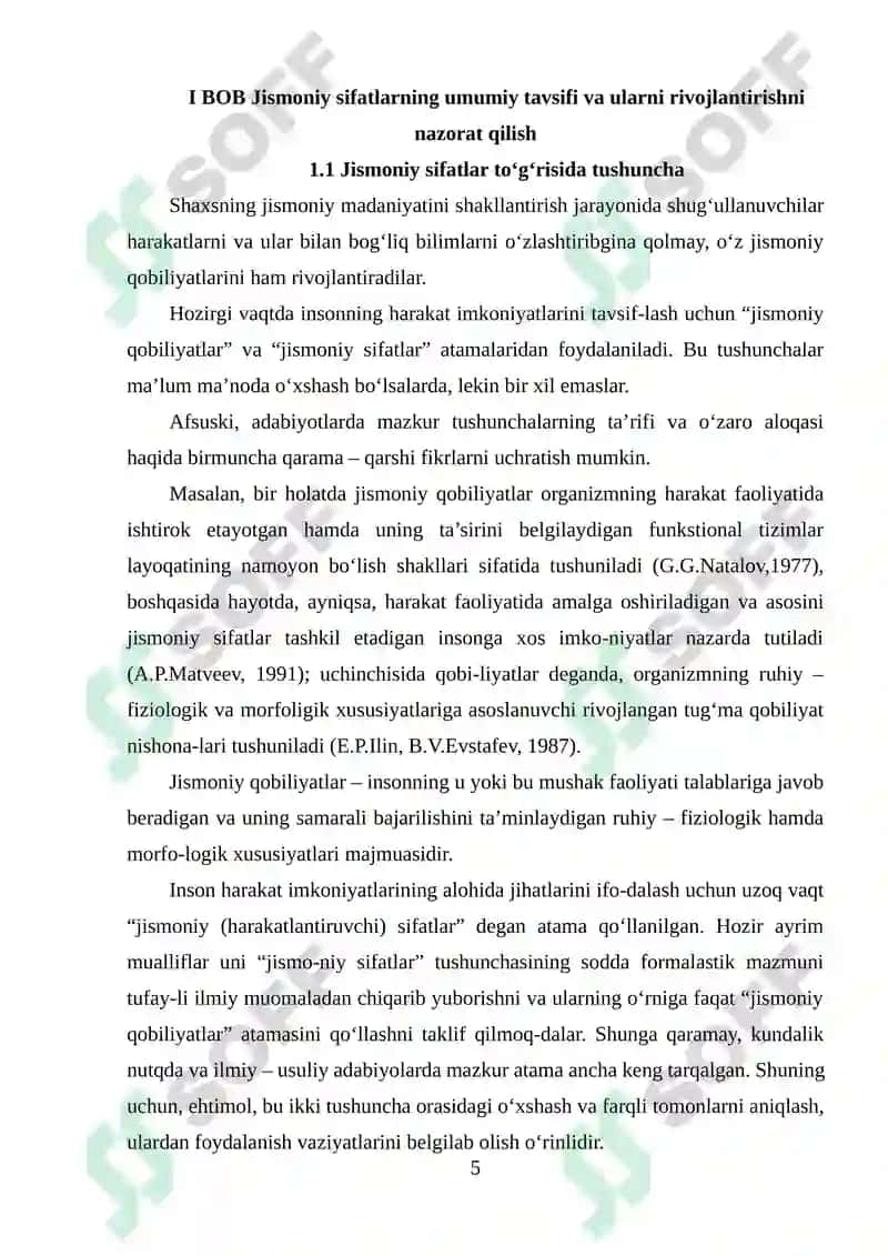 Chidamlilik jismoniy sifatini tarbiyalash 5