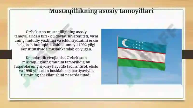 O'zbekiston mustaqilligi va tarixiy ahamiyati 5