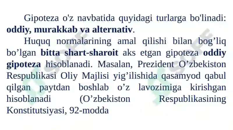 Gipotezalar va ularni tekshirish 5