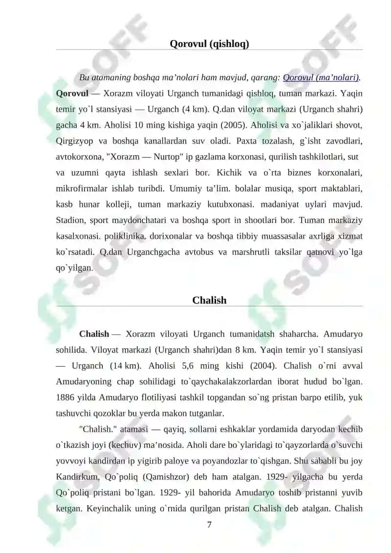 “URGANCH TUMANI HUDUDIDA JOYLASHGAN FERMER XO’JALIGI YER KADASTR HUJJATLARINI RASMIYLASHTIRISH” 5