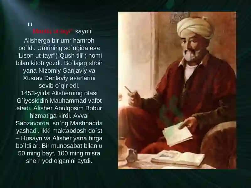 Alisher Navoiy hayoti va ijodi 5