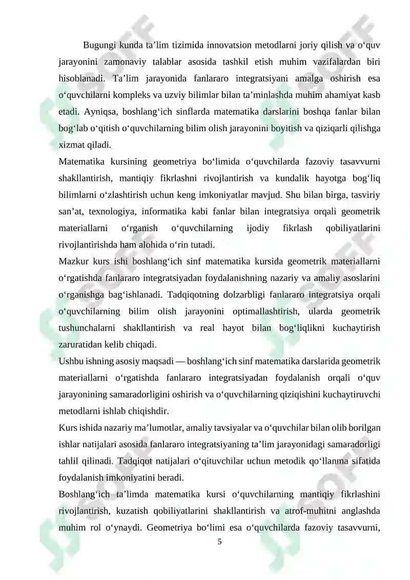 Geometrik materialni oʻrganishda fanlararo integratsiyadan foydalanish usullari 5
