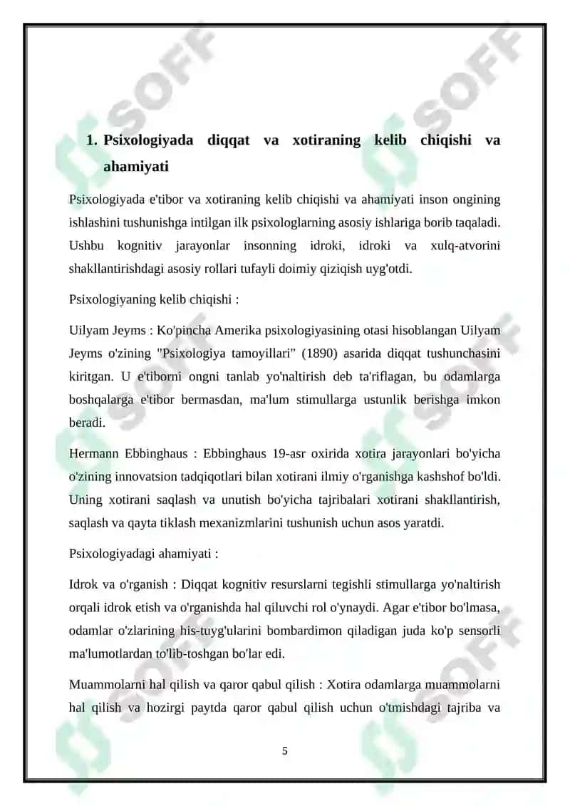 DIQQAT VA XOTIRANING PSIXOLOGIK XUSUSIYATLARI 5