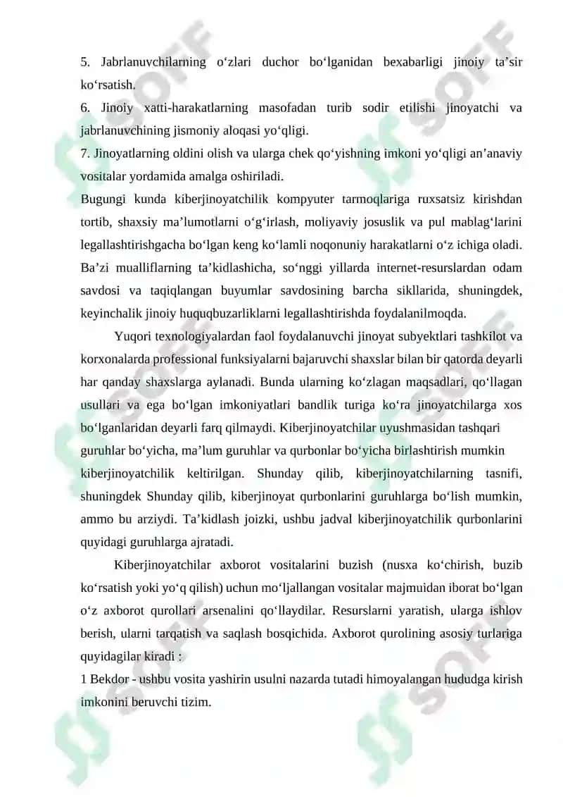 Kiberjinoyat va kiberhuquq 5