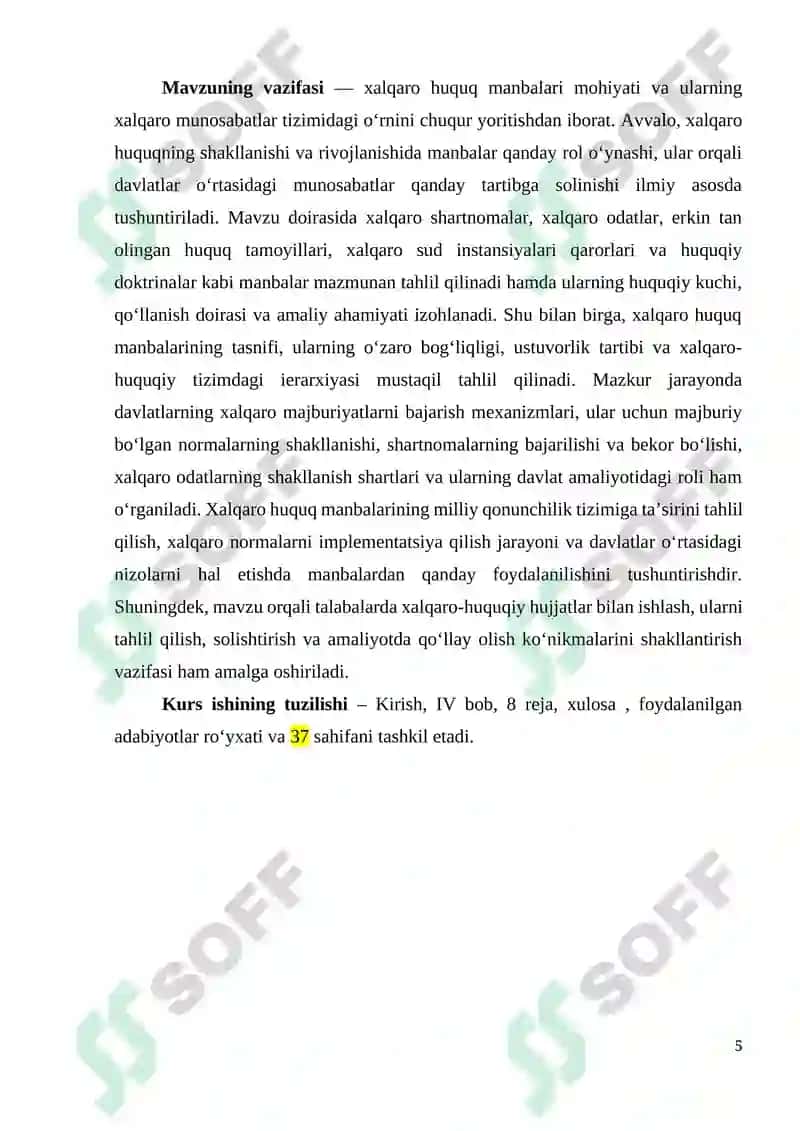 XALQARO HUQUQ MANBALARI TUSHUNCHASI VA TASNIFI 5