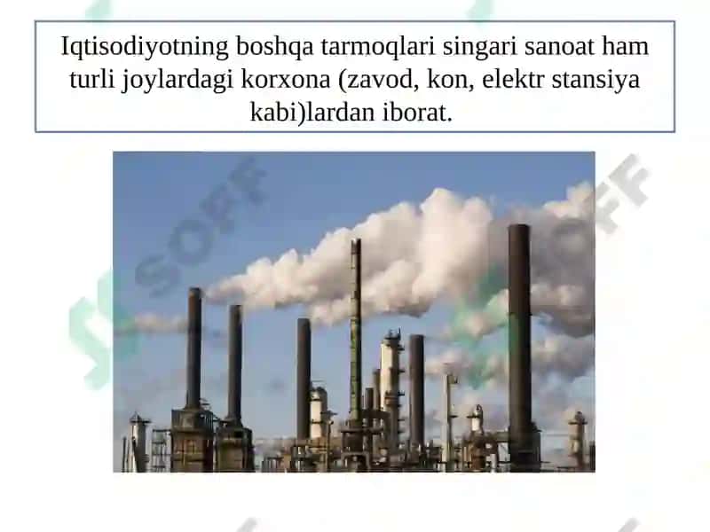 SANOAT MILLIY IQTISODIYOTNING TAYANCH TARMOG‘I 5
