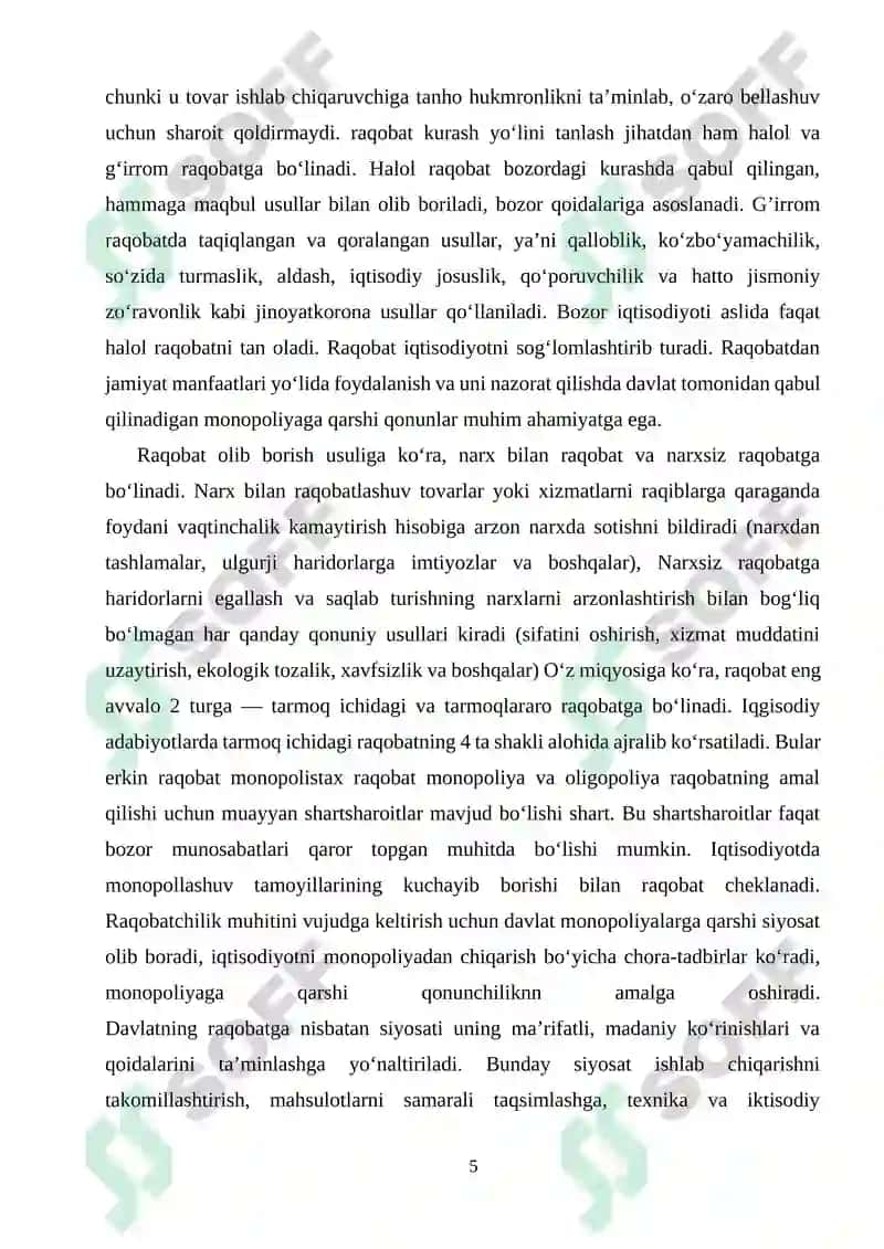 Raqobatning mohiyati va obyektiv asoslari 5