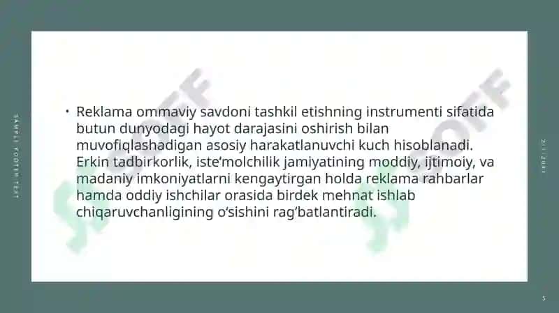 REKLAMANING IQTISODIY JIHATLARI 5