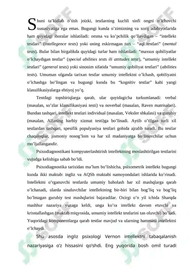 Intellekt va kreativlik nazariyalari 5