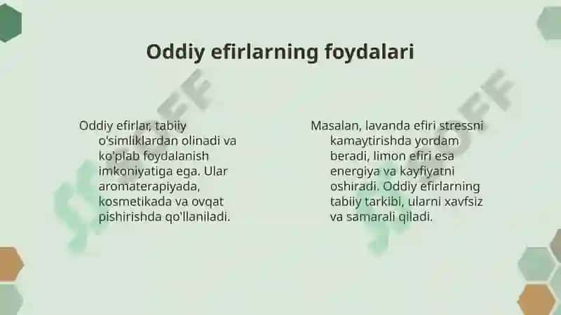 Oddiy efirlar va murakkab efirlar 5