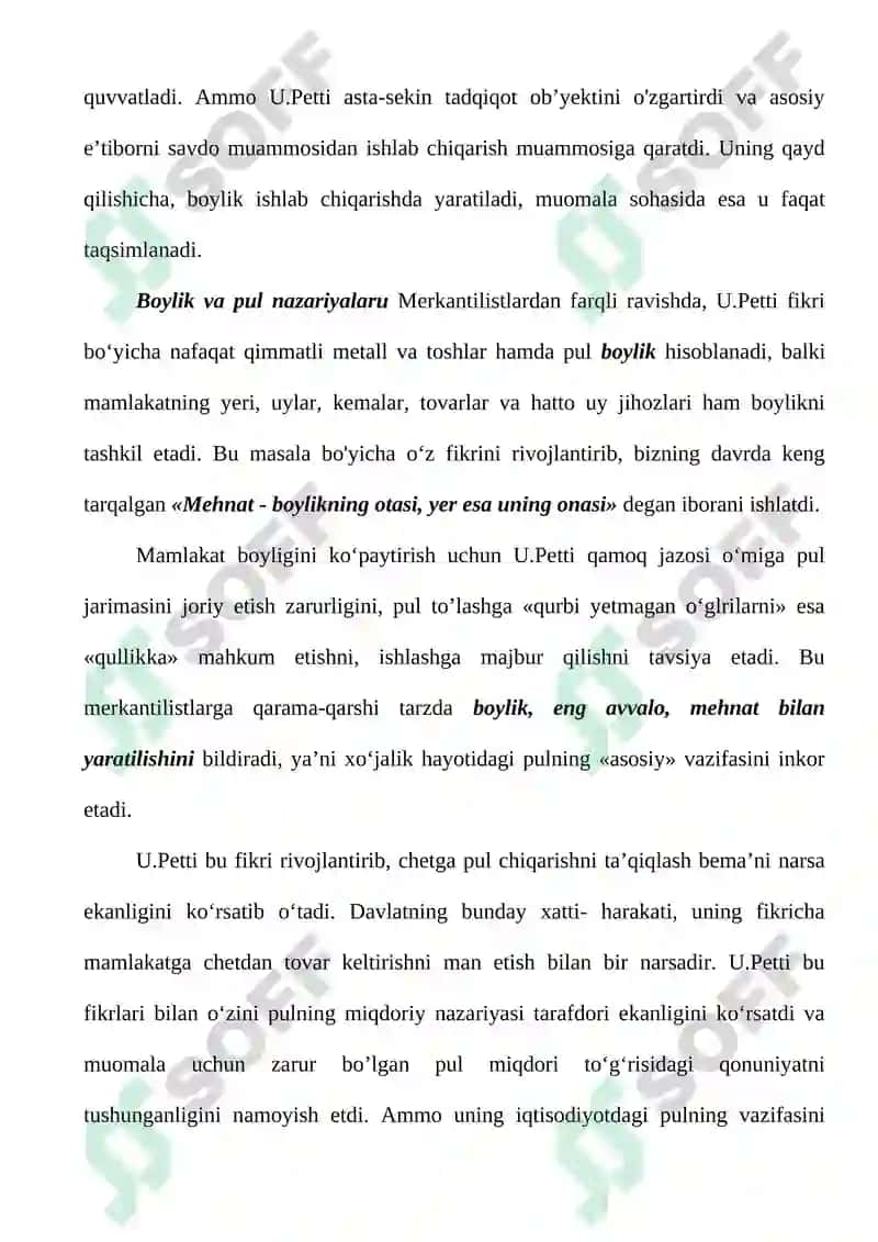 Yevropa mеrkantilizm va klassik iqtisodiy maktabning vujudga kelishi 5