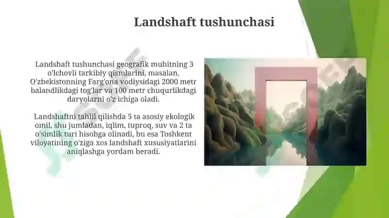 Landshaft haqida tushuncha 5