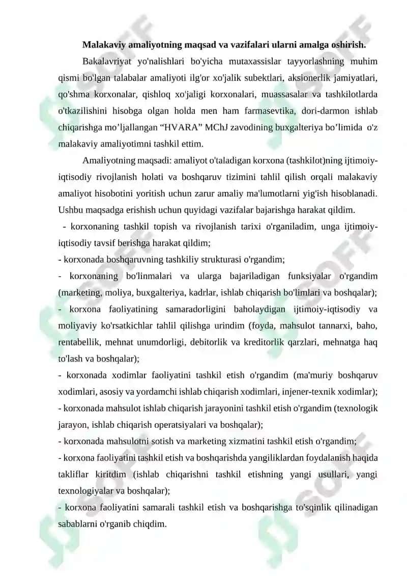 Malakaviy amaliyot hisoboti 5