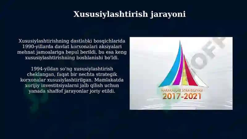 O'ZBEKISTON MUSTAQILLIGI VA IQTISODIY RIVOJLANISH 5