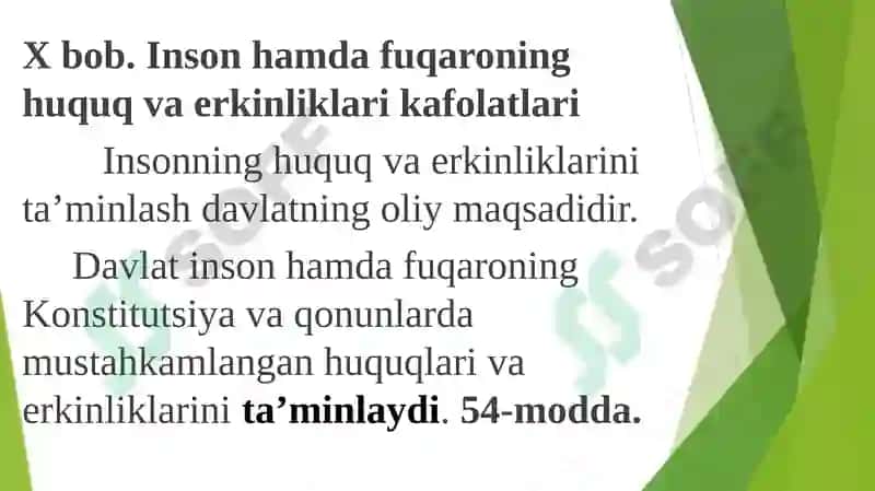 Huquq va erkinliklar kafolatlari 5