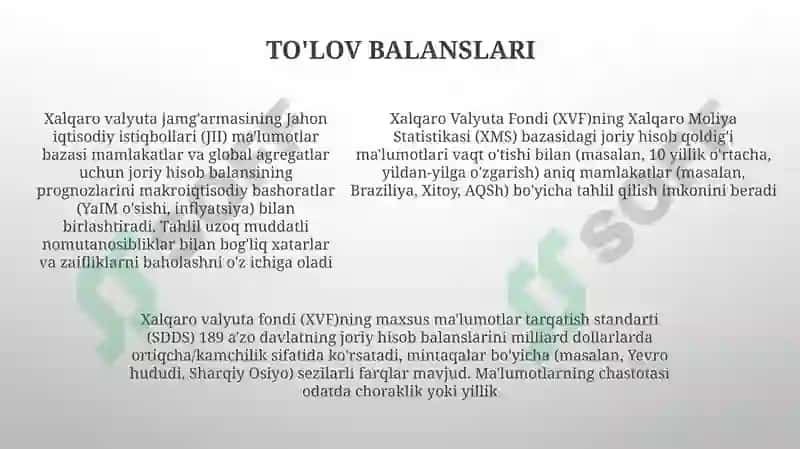 Xalqaro valyuta fondining moliyaviy koʻrsatgichlari taxlili 5