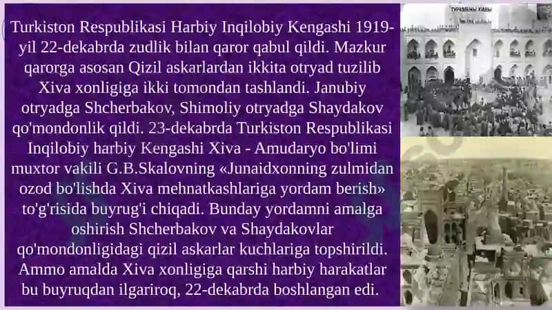 Xivaxonligidagi ahvol haqida 5