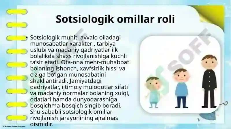 Ilk bolalik davrida shaxslarni rivojlanishga oid nazariy tahlillar 5