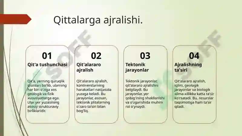 Yer yuzasi qobigʻining tuzilishini oʻrganish 5