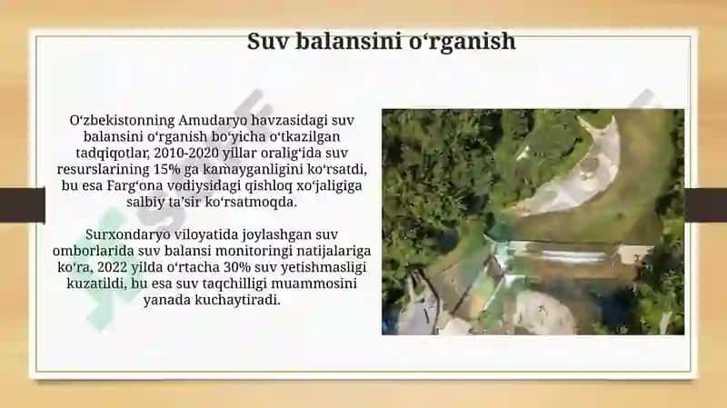 Oʻzbekiston koʻllari gidrologiyasi 5