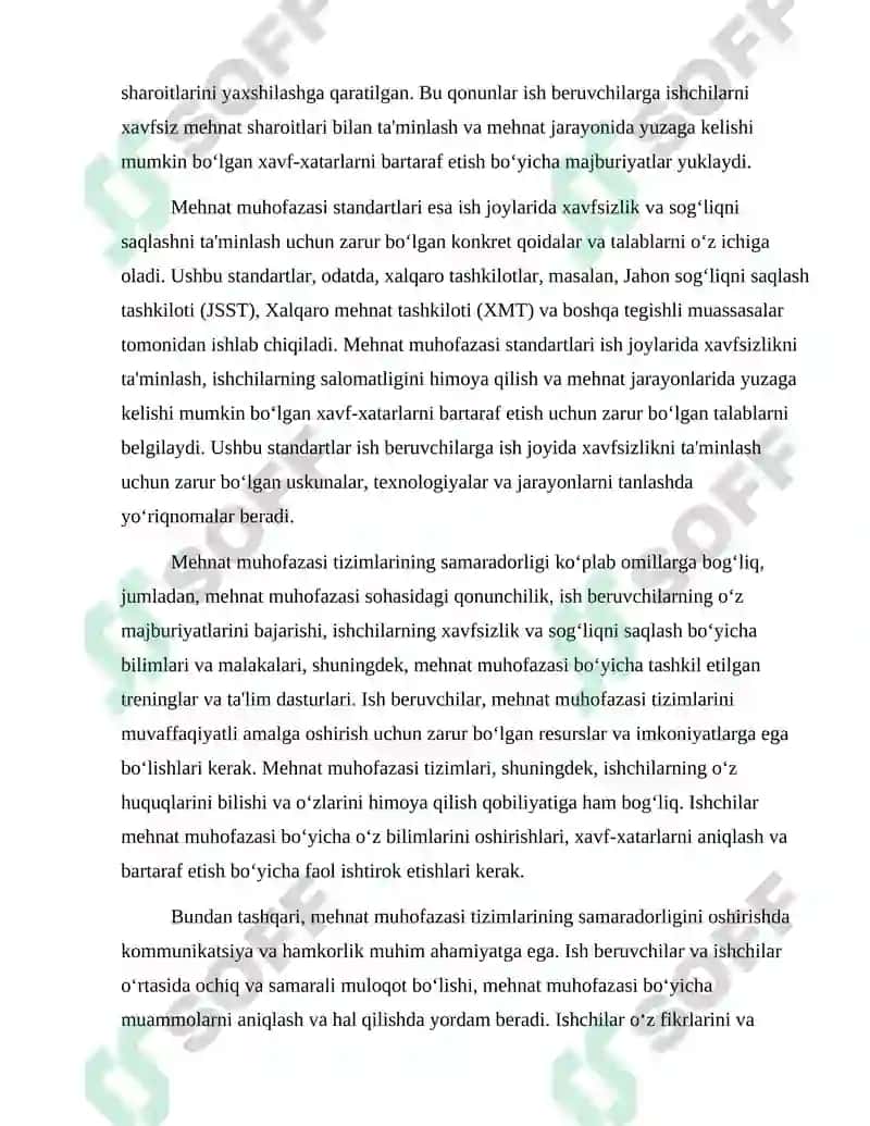 Tadbirkorlik subyektlarida mehnatni muhofaza qilish 6
