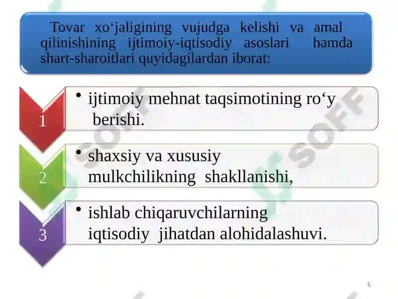 Pul munosabatlari rivojlanishi bozoriqtisodiyoti shakllanishi va amalqilishning asosidir 6