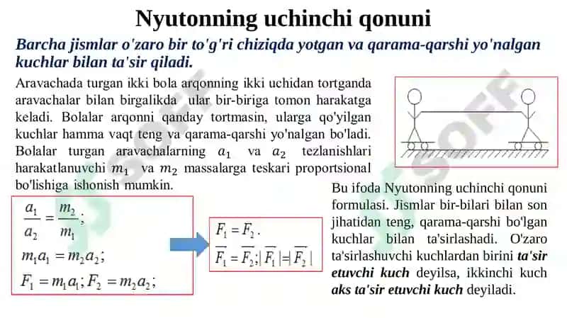 Nyuton qonunlari 6
