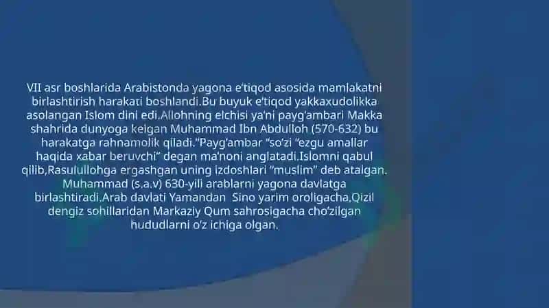 Islomdini Sivilizatsiyasi 6