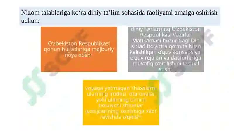 DUYOVIY BILIMLAR VA DINIY E’TIQOD BIRLIGIGA ERISHISHNING AHAMIYATI 6