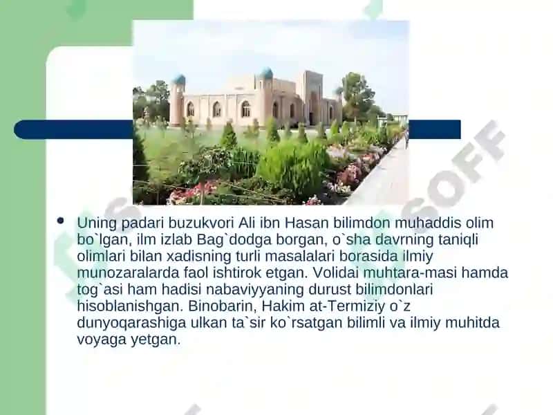 Al-Hakim at-Termiziy hayoti va ijodi 6