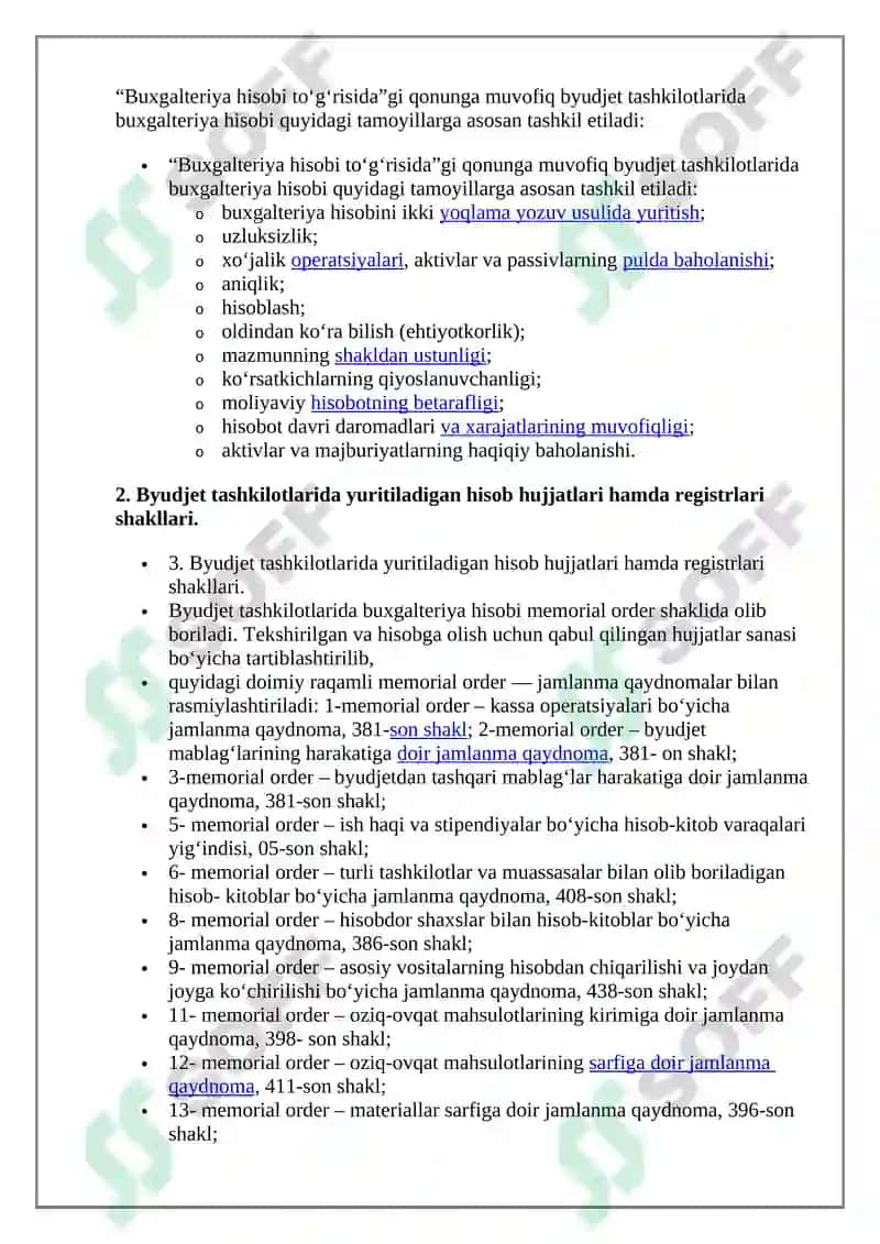 Byudjet Tashkilotlarida Byudjet Hisobini Tashkil Etish 6