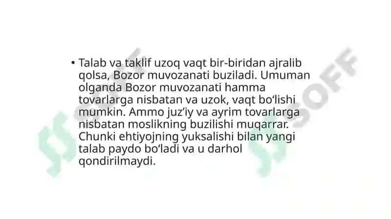 Bozor muvozanati 6