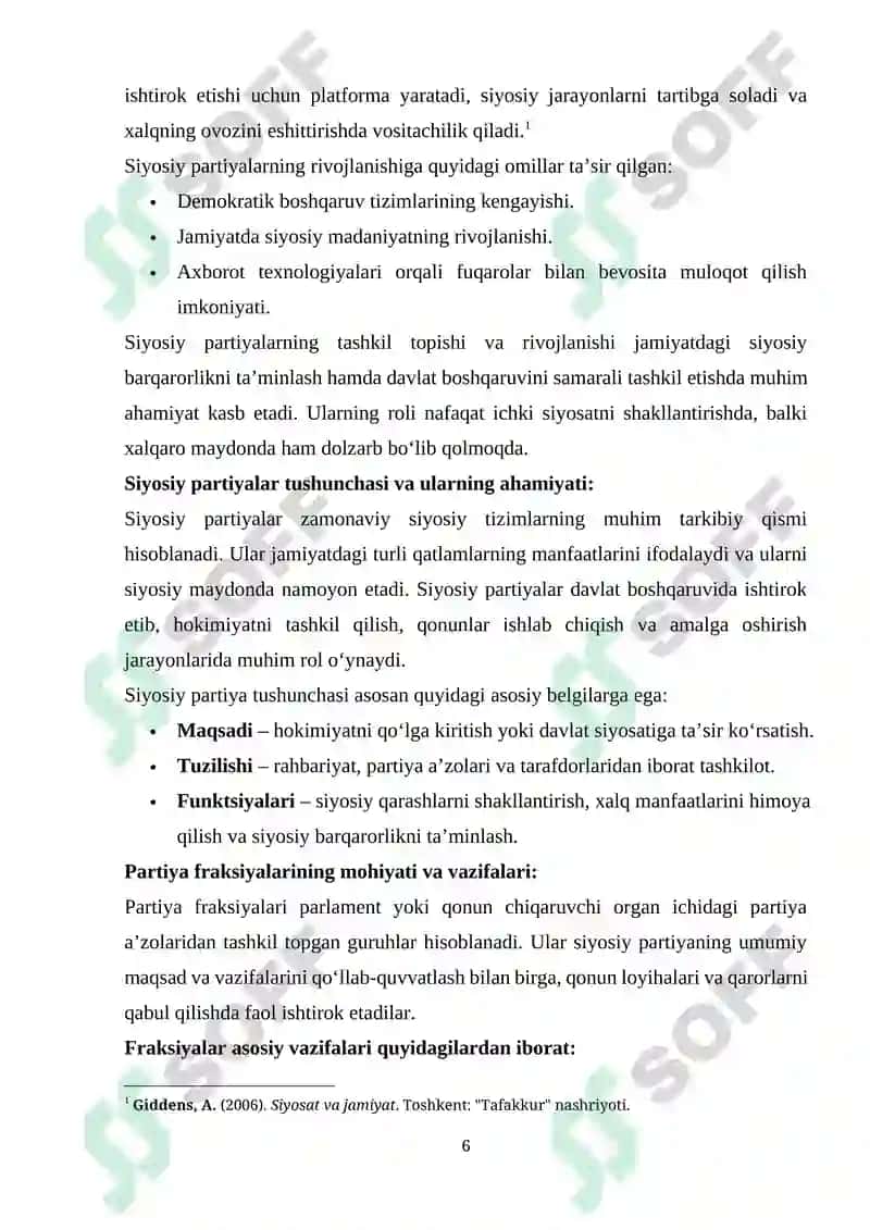 "EKSKURSIYA RAHBARI – GIDGA QO‘YILGAN TALABLAR" KURS ISHI 6