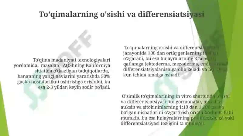 Embrional xosil qiluvchi toqimalar va ularning qishloq xo'jaligidagi axamiyati 6